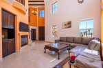 El Dorado Ranch San Felipe beachfront condo 74-4 - living room sofa